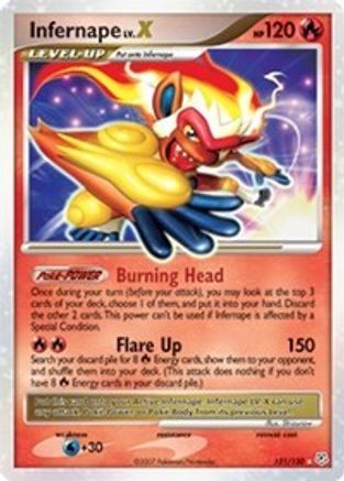 Infernape LV.X 121  - Holofoil Diamond and Pearl - Ultra Rare