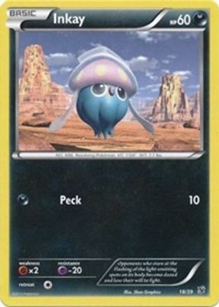 Inkay 018  Kalos Starter Set - Common