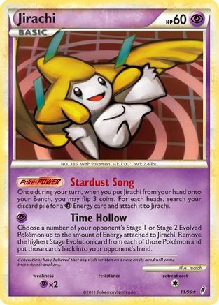 Jirachi 011  - Reverse Holofoil Call of Legends - Holo Rare