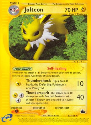 Jolteon (13) (13) 013  Skyridge - Rare