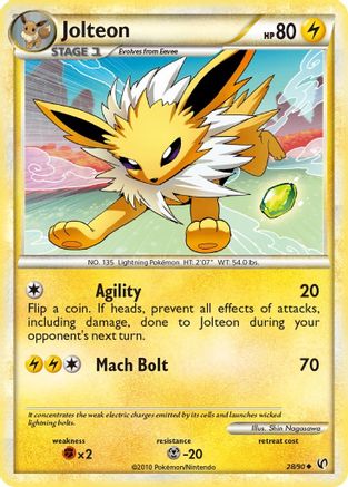 Jolteon 028/90  Undaunted - Uncommon