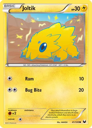 Joltik (41) (41) 041  - Reverse Holofoil Dark Explorers - Common