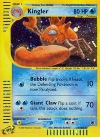 Kingler (15) (15) 015  - Holofoil Expedition - Holo Rare