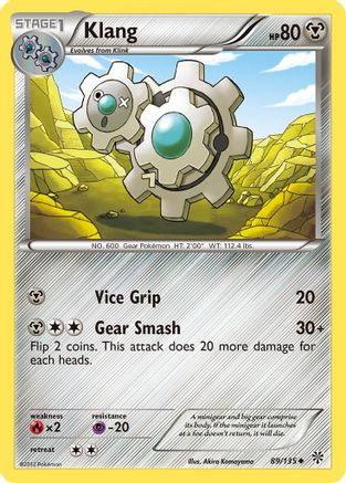 Klang 089  - Reverse Holofoil Plasma Storm - Uncommon