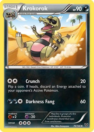 Krokorok 070  XY Base Set - Uncommon