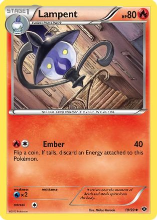 Lampent 019  - Reverse Holofoil Next Destinies - Uncommon