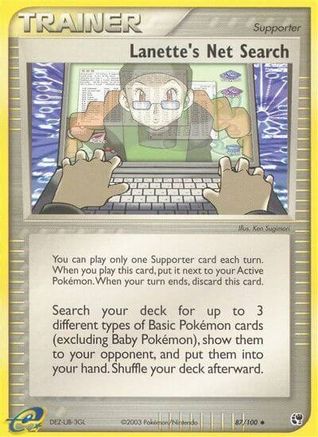 Lanette's Net Search 087  - Reverse Holofoil Sandstorm - Uncommon