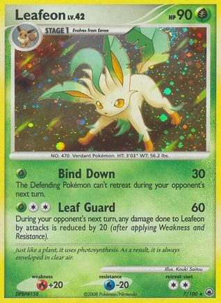 Leafeon (7) (7) 007  - Reverse Holofoil Majestic Dawn - Holo Rare