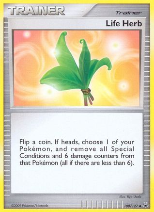 Life Herb 108  - Reverse Holofoil Platinum - Uncommon
