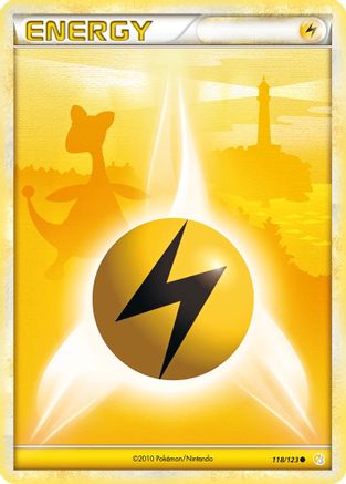 Lightning Energy 118/123  - Reverse Holofoil HeartGold SoulSilver - Common