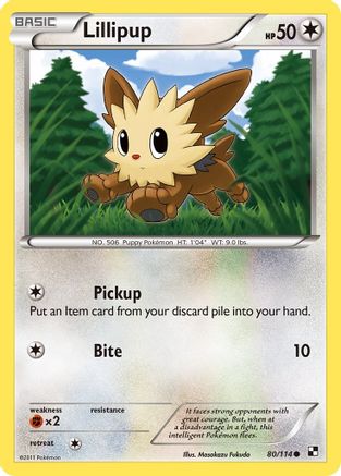 Lillipup (80) (80) 080  Black and White - Common