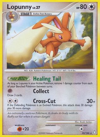Lopunny 033  - Reverse Holofoil Legends Awakened - Rare