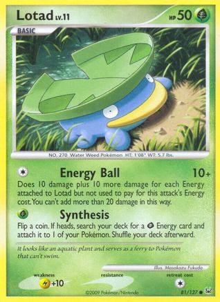 Lotad 081/127  Platinum - Common