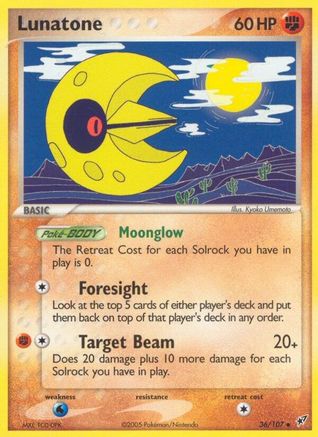 Lunatone 036  Deoxys - Uncommon