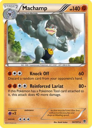 Machamp (50) (50) 050  - Reverse Holofoil Plasma Blast - Rare