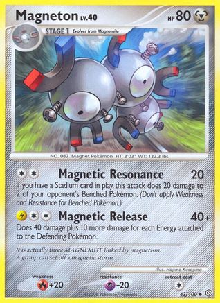 Magneton (42) (42) 042  - Reverse Holofoil Stormfront - Uncommon