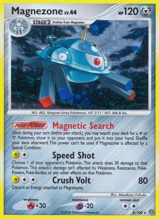 Magnezone (5) (5) 005/100  - Reverse Holofoil Stormfront - Holo Rare