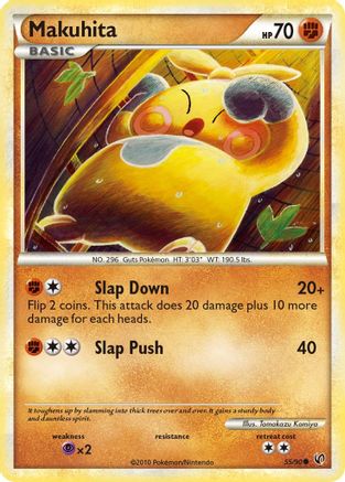 Makuhita 055/90  - Reverse Holofoil Undaunted - Common