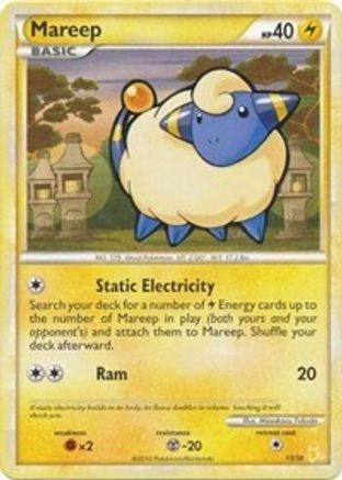 Mareep (#13) (#13) 013  HGSS Trainer Kit Gyarados & Raichu - Common