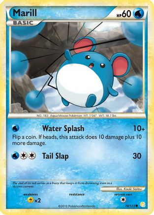 Marill 074/123  HeartGold SoulSilver - Common