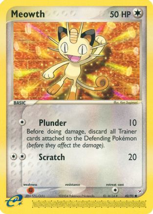 Meowth 042/95  Team Magma vs Team Aqua - Common