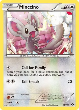 Minccino 084/99  - Reverse Holofoil Next Destinies - Uncommon