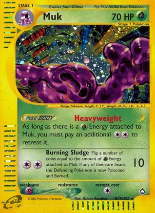 Muk (H17) (H17) H17  - Holofoil Aquapolis - Holo Rare