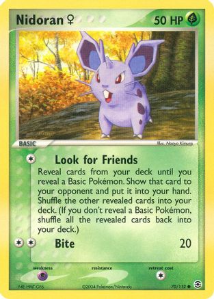 Nidoran F 070/112  - Reverse Holofoil FireRed & LeafGreen - Common
