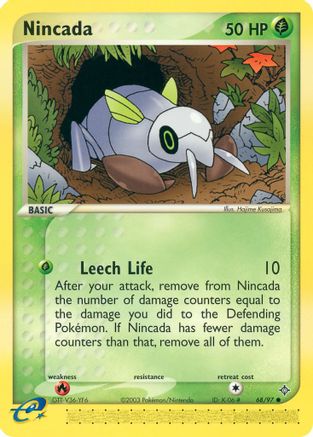 Nincada 068/097  - Reverse Holofoil Dragon - Common