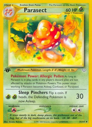 Parasect 035/64  - 1st Edition Neo Revelation - Uncommon