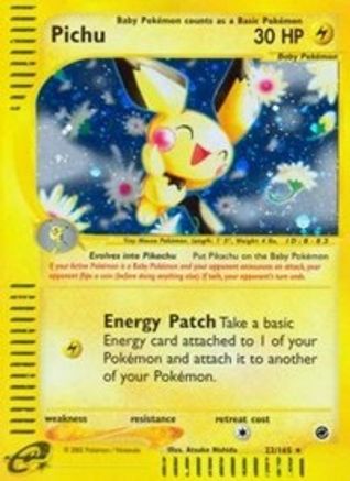 Pichu (22) (22) 022  - Holofoil Expedition - Holo Rare