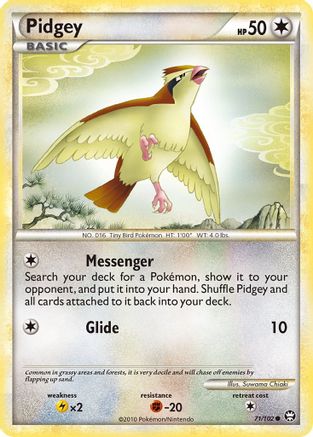 Pidgey 071/102  Triumphant - Common