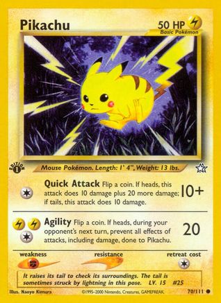 Pikachu 070/111  - 1st Edition Neo Genesis - Common