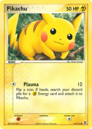 Pikachu 074/112  - Reverse Holofoil FireRed & LeafGreen - Common