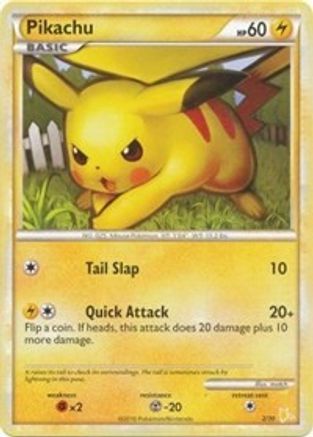 Pikachu (#16) (#16) 016  HGSS Trainer Kit Gyarados & Raichu - Common