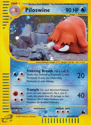 Piloswine (H22) (H22) H22  - Holofoil Skyridge - Holo Rare