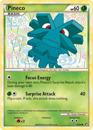 Pineco (63) (63) 063  - Reverse Holofoil Undaunted - Common