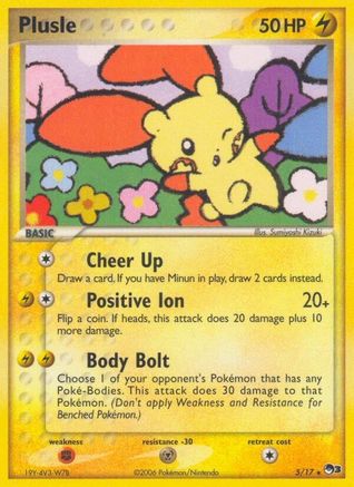 Plusle 005  - Holofoil POP Series 3 - Rare