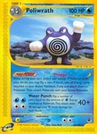 Poliwrath (60) (60) 060  - Reverse Holofoil Expedition - Rare