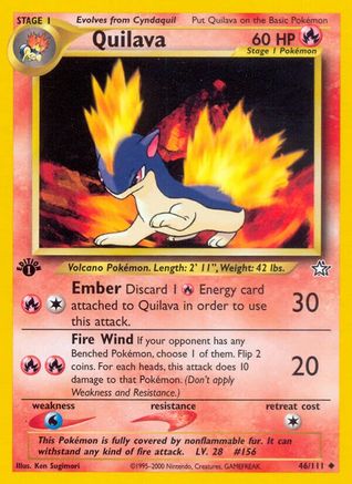 Quilava (46) (46) 046/111  - 1st Edition Neo Genesis - Uncommon