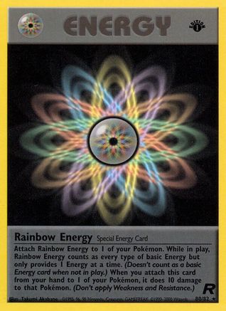 Rainbow Energy (80) (80) 080/82  - 1st Edition Team Rocket - Rare
