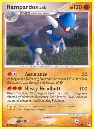 Rampardos 033  Mysterious Treasures - Rare