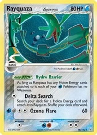 Rayquaza (Delta Species) 016/110  - Reverse Holofoil Holon Phantoms - Holo Rare