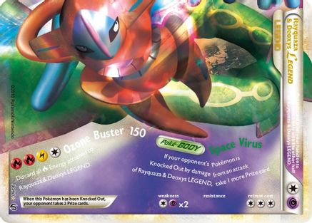 Rayquaza & Deoxys Legend (Bottom) 090  - Holofoil Undaunted - Ultra Rare