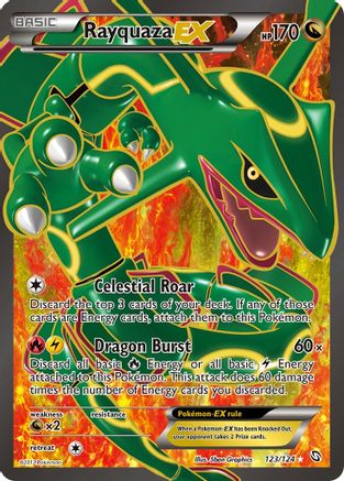 Rayquaza EX (123 Full Art) (123 Full Art) 123  - Holofoil Dragons Exalted - Ultra Rare