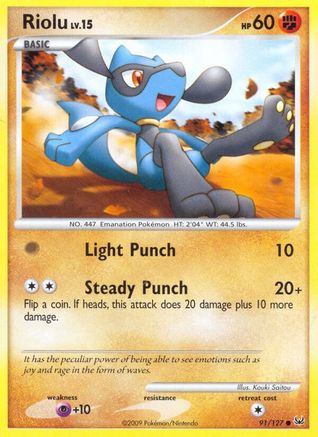 Riolu 091/127  Platinum - Common