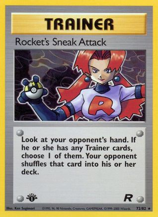 Rocket's Sneak Attack (72) (72) 072/82  - 1st Edition Team Rocket - Rare