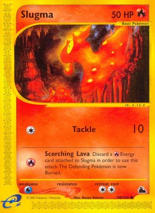 Slugma (98) (98) 098  - Reverse Holofoil Skyridge - Common