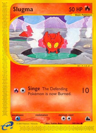 Slugma (99) (99) 099  - Reverse Holofoil Skyridge - Common