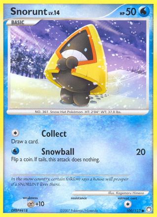 Snorunt 100  - Reverse Holofoil Mysterious Treasures - Common